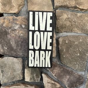 Live Love Bark Wall Decor -